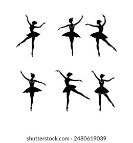 A ballet dance vector illustration captures the elegance and grace of ballet dancers in a graphic format.