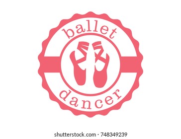 ballet dancer badge sign