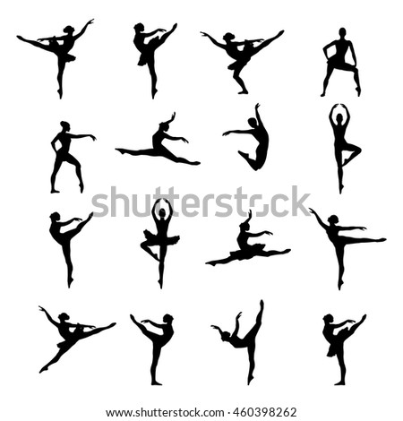 Ballet Dancer Ballerina Stock Vector (Royalty Free) 460398262