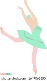 Ballet Dancer, Ballerina Vector Illustration, Swan Lake