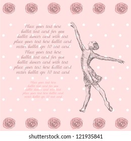 Ballet dancer card