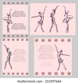 Ballet dancer card