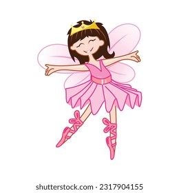 Ballet Dancer fairy with wings