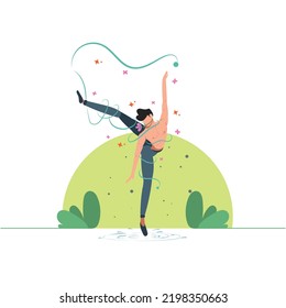 Ballet Dancer Man Vector Illustration Stock Vector Royalty Free Ballet Dancer Man Vector Illustration Stock Vector Royalty Free