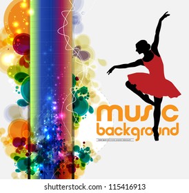 Ballet dancer performing