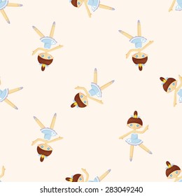 ballet dancer ,seamless pattern