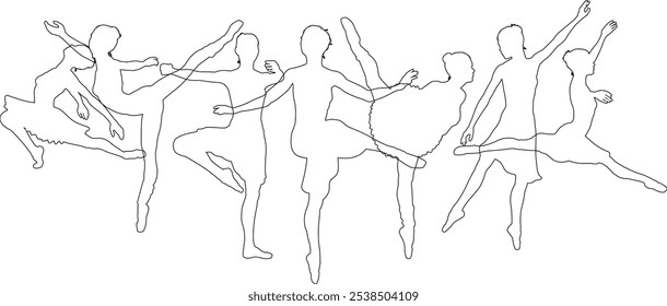 Ballet dancer silhouette ballerina dancers poses woman dancing silhouettes