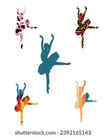 Ballet Dancer Silhouette Dancers Poses Silhouettes