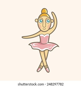 ballet dancer theme elements vector,eps