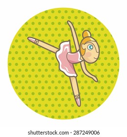 ballet dancer theme elements vector,eps