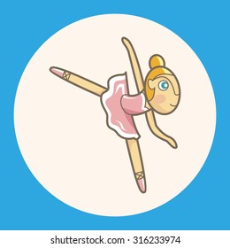 ballet dancer theme elements vector,eps