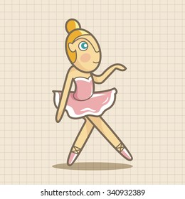 ballet dancer theme elements vector,eps