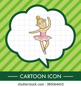 ballet dancer theme elements vector,eps