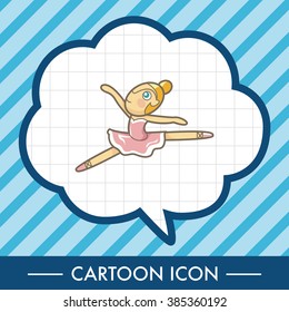 ballet dancer theme elements vector,eps