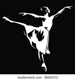 Ballet dancer vector