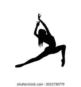 182 Ballet Black Dancer Silhouette Small Images, Stock Photos & Vectors ...