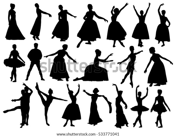 Ballet Dancers Stock Vector (Royalty Free) 533771041