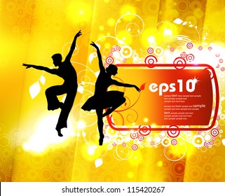 Ballet dancers performing