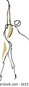 Ballet dancers in a ballet pose