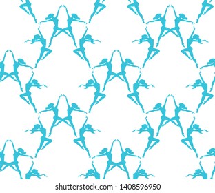 Ballet dancers seamless pattern. Vector background with ballerinas. Print for textile, cloth, wallpaper, scrapbooking