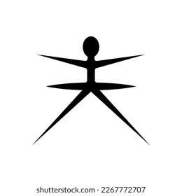 Ballet dances icon. Ballerina dancing. 