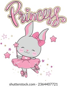 ballet dancing rabbit princess girl cute