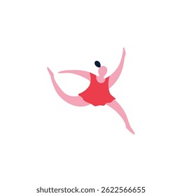 projeto de ilustração vetorial de dança de balé