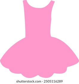 The ballet dress pink color