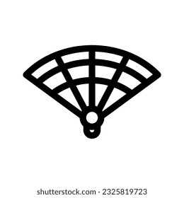 Ballet Fan Icon Vector Symbol Design Illustration