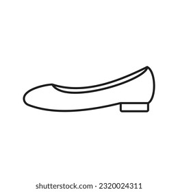 Icono plano minimalista de ballet planas graceful Flats


