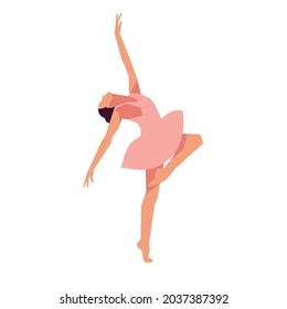 Ilustración plano de ballet e imagen