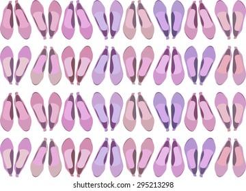 ballet flats shoes slippers vector