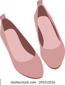 Ballet Flats Shoes Slippers Vector