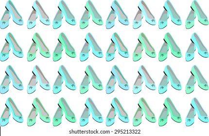 ballet flats shoes slippers vector
