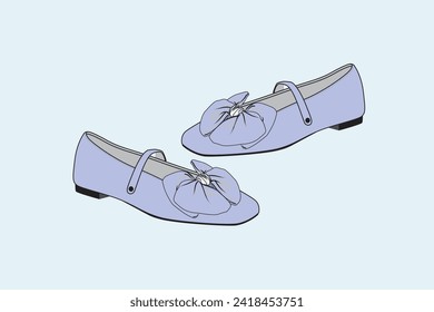 Ballet flats are women's shoes for everyday wear which are similar toinspired by a women's ballet shoes, with a very thin heel or the appearance of no heel.