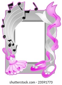 Ballet Frame - Vector