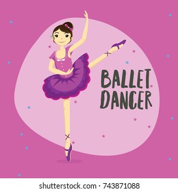Ballet Girl Dancing one floor, Ballet dancer