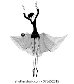 ballet girl and pin
