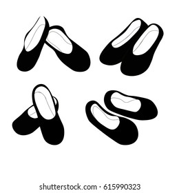 Ballet gym trainer vector shoes