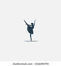 Ballet Icon Logo Vector Design Template