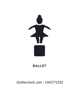 ballet isolated icon. simple element illustration from museum concept icons. ballet editable logo sign symbol design on white background. can be use for web and mobile