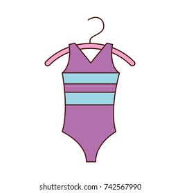 ballet leotard for ballet class icon in cartoon style