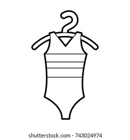 ballet leotard for ballet class icon in cartoon style