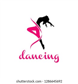 ballet logo design . ballerina logo design inspiration . girl silhouette logo . dancing girl . dancer logo