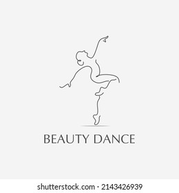 Ballet Logo Line Art Dance