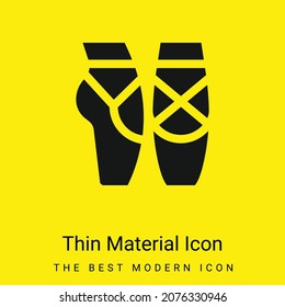 Ballet minimal bright yellow material icon