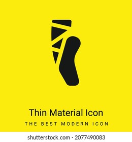 Ballet minimal bright yellow material icon
