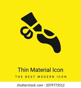 Ballet minimal bright yellow material icon