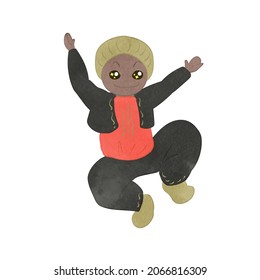 Ballet Nutcracker Illustration of the Moors of the first act gimmick doll