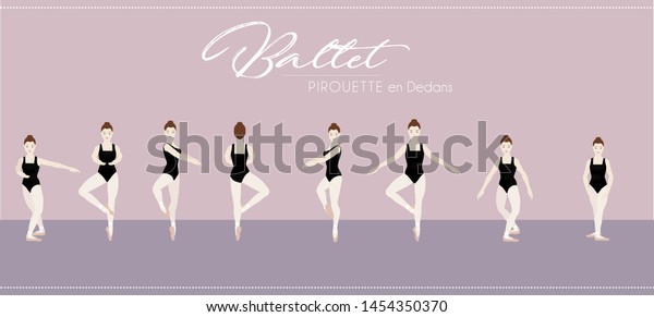 Ballet Pirouette en\
dedans step by step